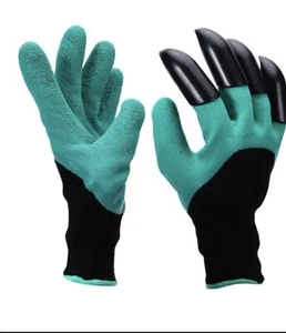 Gardening Digging Planting Pruning Lawn Tools Care 4 Claws Garden Gloves - Picture 1 of 7