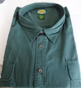 Cabelas solid Wrinkle Free Shirt Mens 5XL Tall Button Up Long Sleeve - Picture 1 of 3