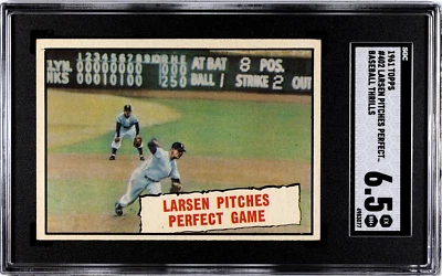 SGC 6.5 - 1961 Topps #402 Don Larsen SP - 1956 World Series Perfect Game Yankees - Image 1 of 2