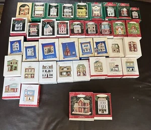 HALLMARK Nostalgic Houses And Shops HUGE 38x Items Early Years Rare RETIRED Box - Picture 1 of 5