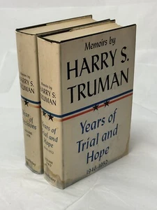 Memoirs Harry S Truman Vol 1 and 2 Year Of Decisions and Years Of Trial And Hope - Foto 1 di 10