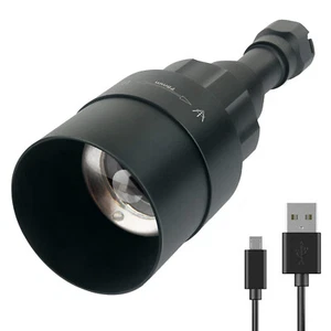 UniqueFire 1605 500 Yards IR 850nm LED USB Rechargeable Hunting Zoom Flashlight - Picture 1 of 19