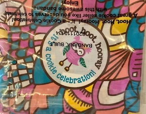 GIRL SCOUTS Little Brownie Owl Bandana Scarf 2017 Cookie Celebration 100 Yrs NEW - Picture 1 of 3