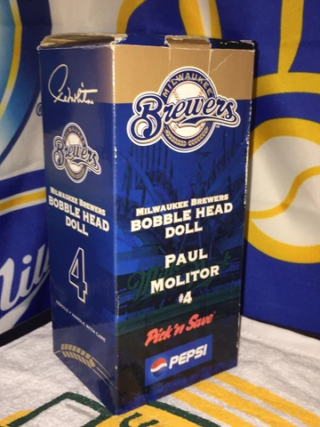 2003 Retro Pinstripe Paul Molitor Milwaukee Brewers Bobblehead Cover