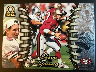 1998 Pacific Football Steve Young Omega #218  San Francisco 49ers NFL QB - Image 1 of 4
