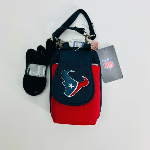 Houston Texans NFL Purse Plus Black Crossbody Strap Phone ID Wallet Womens Cover