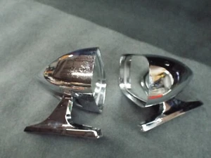 Chrome Sport Mirrors 1969 1970 1979 Ford Chevrolet Dodge Plymouth Pontiac Buick - Foto 1 di 19