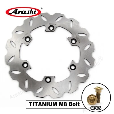 Rotor de disco de freno trasero + pernos M8 para Yamaha YZ250 1988-1997 WR200R 1992-1995 Foto 1 de 4