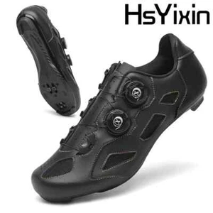 MTB Flat Pedal Cycling Shoes Men's Breathable Slip Self-Locking Bicycle Shoes - Picture 1 of 30