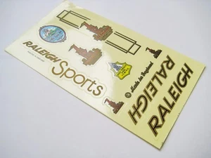 RALEIGH DECALS BICYCLE VINTAGE BIKE STICKER SPORTS RALEIGH STICKER DECAL ENGLAND - Picture 1 of 3