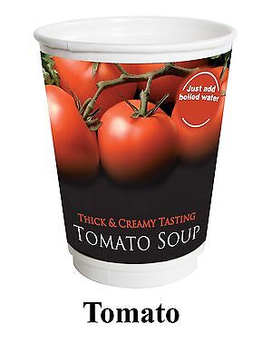 Creamy Tomato Soup 12oz Foil Sealed In Cup/ Incup Drinks 2GO X150 Branded Cups** • 81.40£