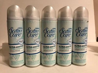 Gel de afeitar Gillette Satin Care 5 piezas, ultra sensible, 7 oz NUEVO Foto 1 de 4
