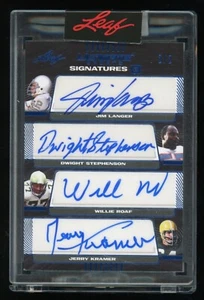2021 Leaf Ultimate Sports 8 auto (#2/2) Langer Roaf Kramer Shaw Jones Dierdorff - Picture 1 of 2