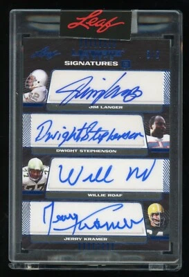 2021 Leaf Ultimate Sports 8 auto (#2/2) Langer Roaf Kramer Shaw Jones Dierdorff - Image 1 of 2