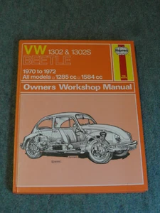 Haynes VW 1302 1302S Super Beetle 1970 to 1972 1974 Hardback in mint condition - Picture 1 of 7