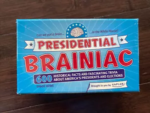 NEW Presidential Brainiac Flashcards. 600 Historical Facts & Fascinating Trivia - Imagen 1 de 3