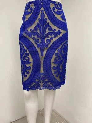 Linda saia azul feminina Yoana Baraschi tamanho pequeno, nova. - Imagem 1 de 4
