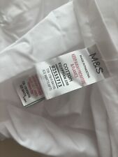 M&S Superking Egyptian 230 Thread Fitted Sheet 