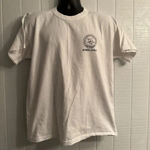 Korea De Militarized Zone DMZ White 2-Sided T-Shirt Just Peace Authentic Genuine - Picture 1 of 5