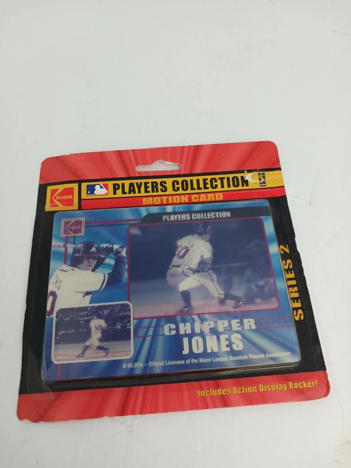 Tarjeta de movimiento Kodak Chipper Jones 2000 nueva sellada de colección MLB Braves Foto 1 de 4