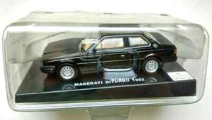 MASERATI BITURBO 1982 black 1/43 scale on a plinth in blister pack - Picture 1 of 3