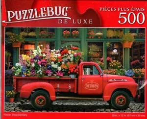 Flower Shop Delivery - 500 Pieces Deluxe Jigsaw Puzzle - Picture 1 of 1