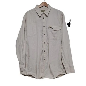 Beretta Shirt Men XL Tan Hunting Button Vented Shooting Gorpcore Outdoors Camp - Picture 1 of 10