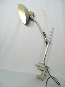 Muy rara lámpara de taller Kaiser Idell abrazadera con interruptor giratorio era Bauahaus - Imagen 1 de 12