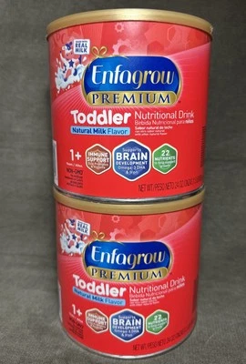 LOT OF 2 Enfagrow Premium Toddler Natural Milk Flavor 24 oz Powder EXP: 10/2025 - Image 1 of 4