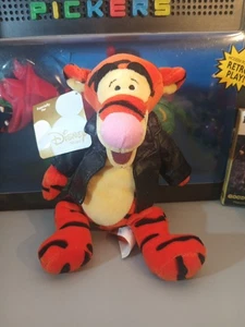 Disney Bean Bag Plush - MOTORCYCLE TIGGER (Winnie the Pooh)(9 inch) - Mint w/Tag - Picture 1 of 2