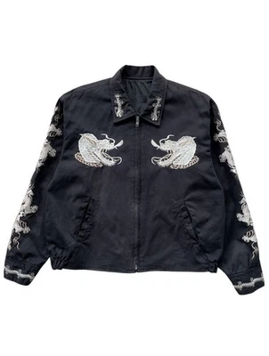 Vintage Sukajan Dragon Embroidered Talon Zipper Jacket - Image 1 of 4