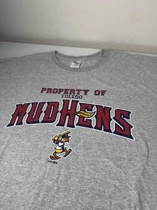 Mens Toledo Mud Hens Minor League Baseball T-Shirt Size 3XL 2005 Gray - Picture 1 of 7