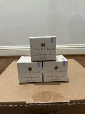 Tatcha The Dewy Skin Cream 5ml Travel Size - Hydrating Moisturizer NIB QTY 3  - Image 1 of 3