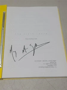 The Sixth Sense Final Shooting 11/2/1998 Screenplay Script by M.Night Shyamalan - Picture 1 of 9