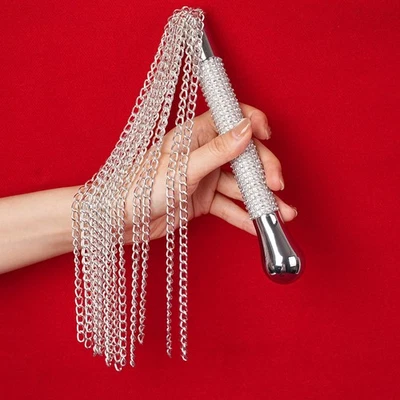 DE Metallketten Peitsche Arsch Spanking Bondage Sklave Erotikspiele Spielzeug SM - Bild 1 von 4