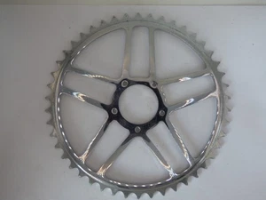 CHROME STEEL CHAINRING - 46T - 50.4 BCD - NOS - Picture 1 of 3
