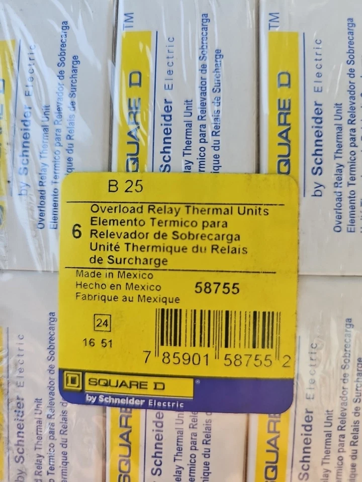 Unidad térmica Square D B25 Overload Realy Foto 1 de 1
