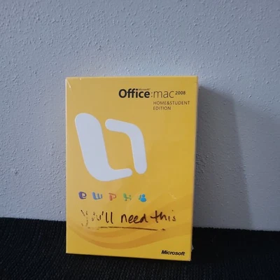 Microsoft Office Mac 2008 Home and Student Edition  3 devices NEW Factory sealed - Image 1 of 4