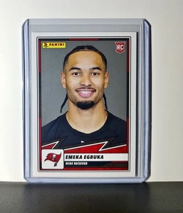 Emeka Egbuka Rookie 2025 Panini NFL #78 Sticker Card Tampa Bay Buccaneers - Foto 1 di 6