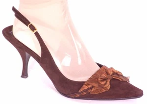 CASADEI scarpe sandali donna slingback sexy italiane taglia 10 - Foto 1 di 7