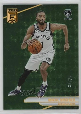 2023-24 Donruss Elite Neon Green /75 Mikal Bridges #200 - Image 1 of 2