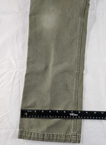 Carhartt Relaxed Fit Twill Utility Work Pants Men 31x33.5 Green Workwear Flaws - Picture 1 of 14