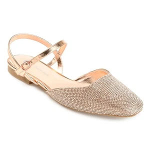 Ballerine Journee Collection donna con cinturino alla caviglia Nysha taglia US 8M bronzo - Foto 1 di 5