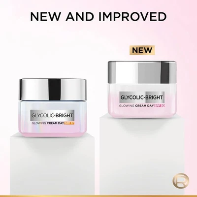 L'Oreal Paris Glycolic Bright Day Cream with SPF 17, - Image 1 of 4