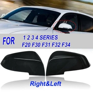 For F30 F35 14-19 Rear View Side Mirror Cover Black Side Mirror Cover - Picture 1 of 7