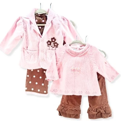 B.T. Kids Vintage Mix Match Jacket Pants Knit Top Outfit Set 12M - Image 1 of 4