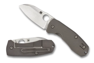 Spyderco Knives Techno 2 Frame Lock 6AL-4V Titanium XHP C158TIP2 - Image 1 of 4