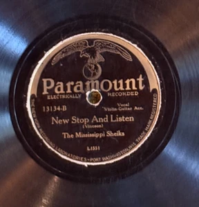 Paramount 13134 Mississippi Sheiks STOP LISTEN ..78 rpm Delta Blues RARITY hear - Picture 1 of 4