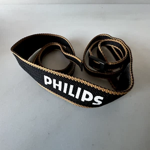 Vintage PHILIPS Camcorder Shoulder Neck Strap Belt Carry Camera 80's 125cm Long - Picture 1 of 5