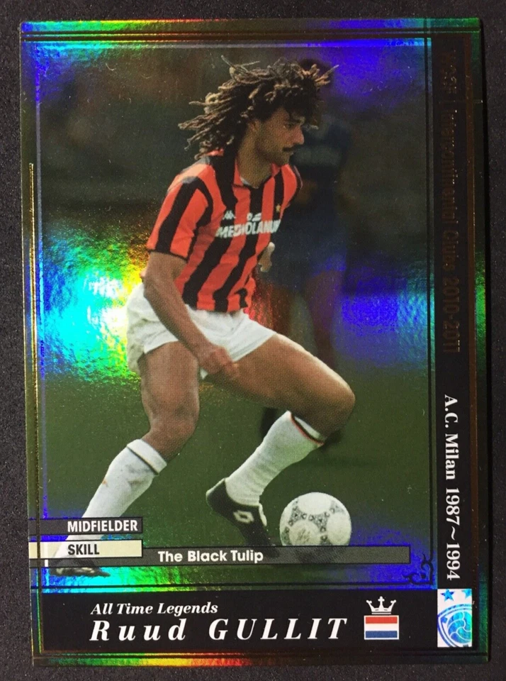 2010-11 Panini WCCF All Time Legends ATLE Ruud Gullit AC Milan refractor card - Image 1 of 1